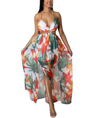 Emma way Midi Dress - Red