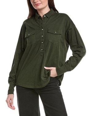 Grey State Shirt - Green