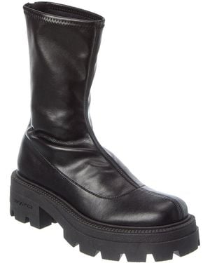 Sergio Rossi Milla Leather Boot - Black