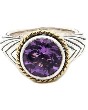 Andrea Candela Andrea Candela Rodeo 18K & 3.48 Ct. Tw. Amethyst Ring - Blue
