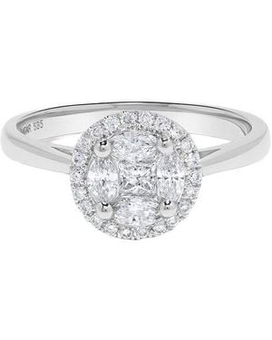 H.J. Namdar 14K 0.50 Ct. Tw. Diamond Cluster Bracelet - White