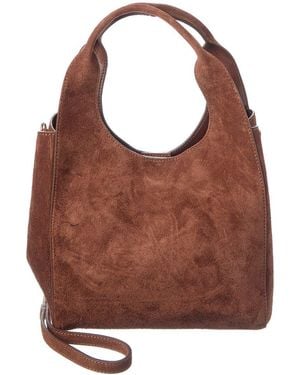 Persaman New York Suede Hobo Bag - Brown