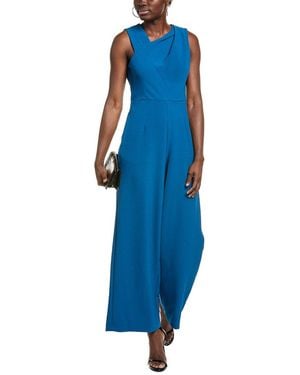 Julia Jordan Crepe Jumpsuit - Blue