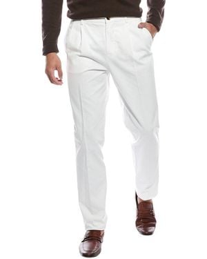Brunello Cucinelli Pleated Pant - White