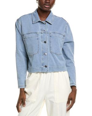 Nanette Lepore Knit Denim Jacket - Blue