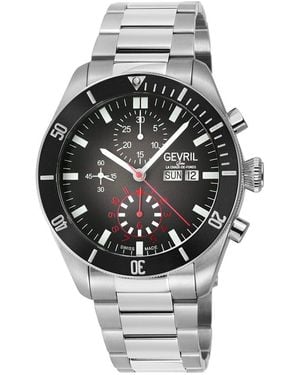 Gevril Yorkville Chronograph Watch - Gray