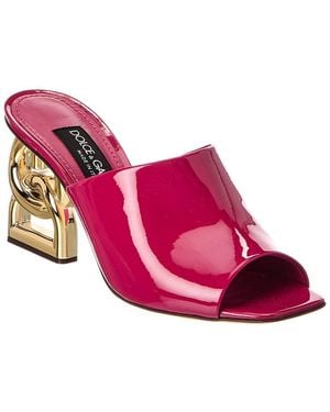 Dolce & Gabbana Dg Pop Patent Sandal - Pink