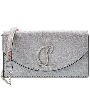 Christian Louboutin Leather Clutch - Grey