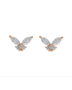 Diana M. Jewels Fine Jewellery 14k Rose Gold 0.31 Ct. Tw. Diamond Earrings - Metallic