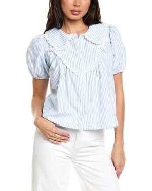 LUXE ALWAYS Stripe Top - Blue