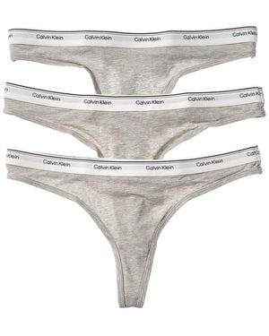 Calvin Klein 3Pk Thong - White