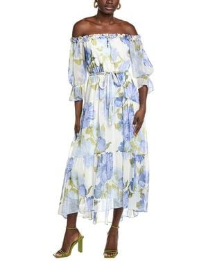 Maison Tara Lorelai Midi Dress - Blue