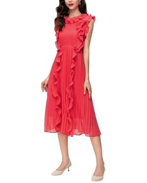 BURRYCO Sleeveless Midi Dress - Red