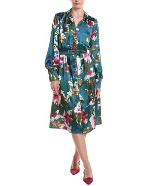 Maison Tara Midi Dress - Blue