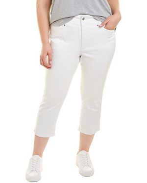 NYDJ Plus High-Rise Ami Capri - White