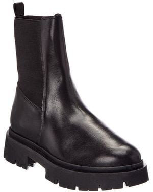 SCHUTZ SHOES Billie Leather Bootie - Black