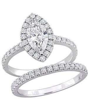 Created Forever 14K 0.75 Ct. Tw. Lab-Grown Diamond Bridal Ring Set - White