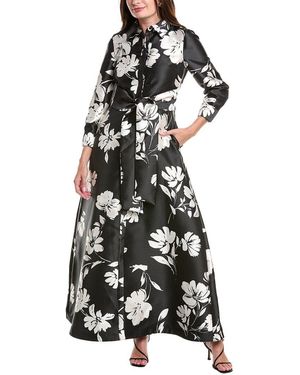 Julia Jordan Tie Waist Shirt Gown - White