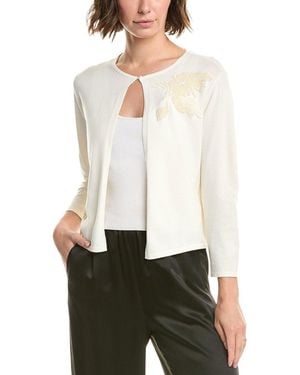 Kay Unger Carson Embellished Cardigan - White