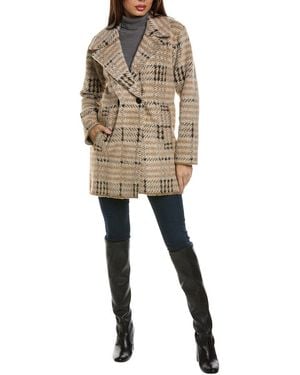 NVLT Bold Check Coatigan - Natural