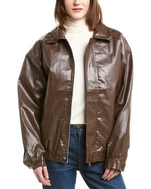 SERENETTE Bomber Jacket - Brown