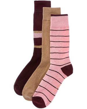 Ted Baker 3Pk Crew Socks - Pink