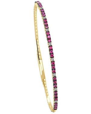 Sabrina Designs 14k 0.99 Ct. Tw. Diamond & Ruby Stackable Bangle Bracelet - White