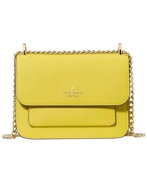 Kate Spade Remi Refined Grain Leather Flap Chain Crossbody - Yellow