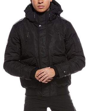 Point Zero Bomber Coated Taslan Coat - Black