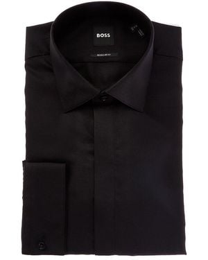 BOSS Regular Fit Dress Shirt - Black
