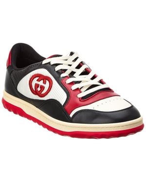 Gucci Mac80 Leather Trainers - Red