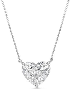 Diana M. Jewels Diana M. 14K 10.00 Ct. Tw. Lab-Grown Diamond Pendant Necklace - Metallic