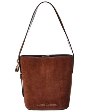Marc Jacobs Suede Drifter Suede Bucket Bag - Brown