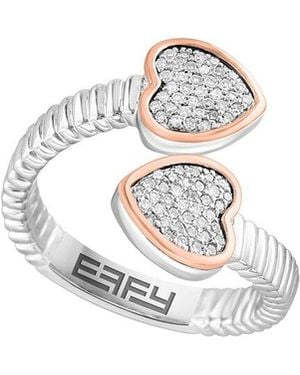 Effy Fine Jewelry 14K Rose 0.23 Ct. Tw. Diamond Ring - White