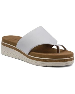 Adrienne Vittadini Playa Sandal - White