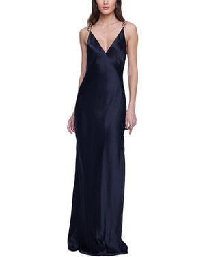 L'Agence Jet Silk Gown - Blue