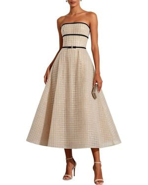 Ariele Tesoro Solid Maxi Dress - Natural