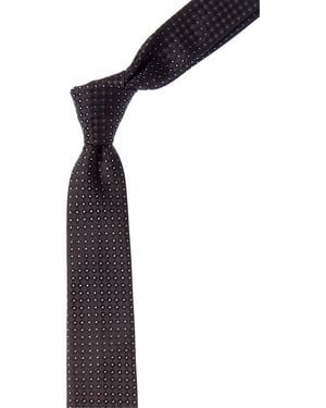 Givenchy Small Square Jacquard Silk Tie - Black