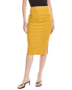 Michael Stars Rae Midi Skirt - Yellow