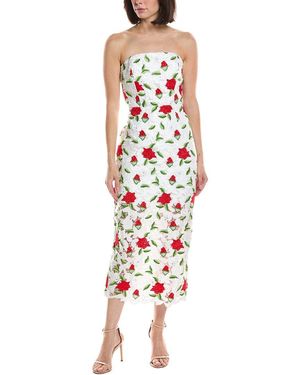 MILLY Kait Midi Dress - Red