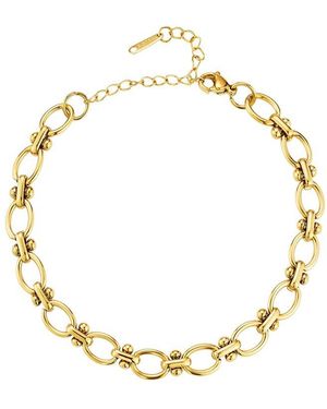 Glaze Jewelry Plated Stainless Steel Bracelet - Metallic