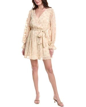 Marion Burnout Mini Dress - Natural