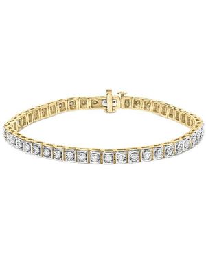 Haus of Brilliance 10K Over 1.00 Ct. Tw. Diamond Tennis Bracelet - Metallic