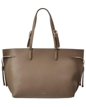 Furla Ava Large Leather Tote - Brown