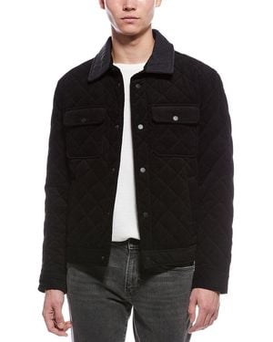 Cole Haan Diamond Quilted Bomber Jacket - Black