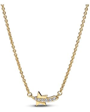 PANDORA Moments Cz Necklace - Metallic