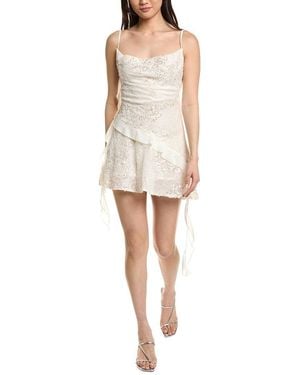 Moonsea Sequin Mini Dress - White