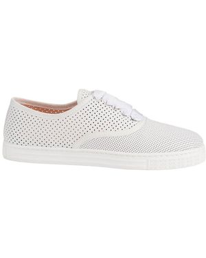 Agl Attilio Giusti Leombruni Tessy Perforated Leather Trainer - White