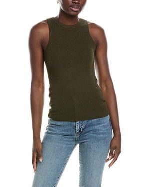 Co. Cashmere Knit Tank - Green