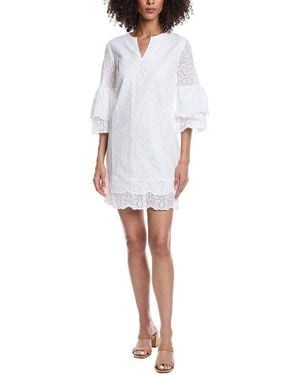 tyler boe Christina Eyelet Mini Dress - White